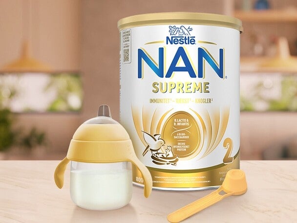 Tilberedning af NAN 2 pulver