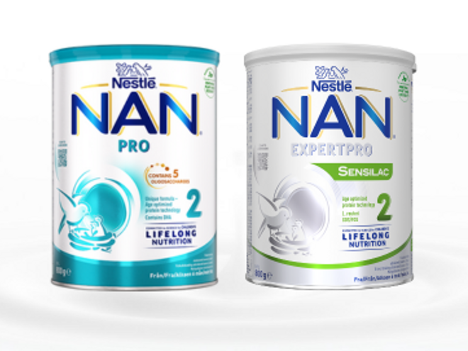 NAN PRO 2 og NAN EXPERTPRO SENSILAC 2 tilskudsblanding