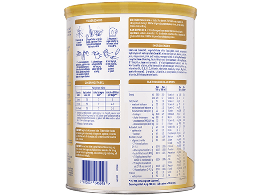 Nestlé NAN SUPREME 2 pulver 800g dåse BOP