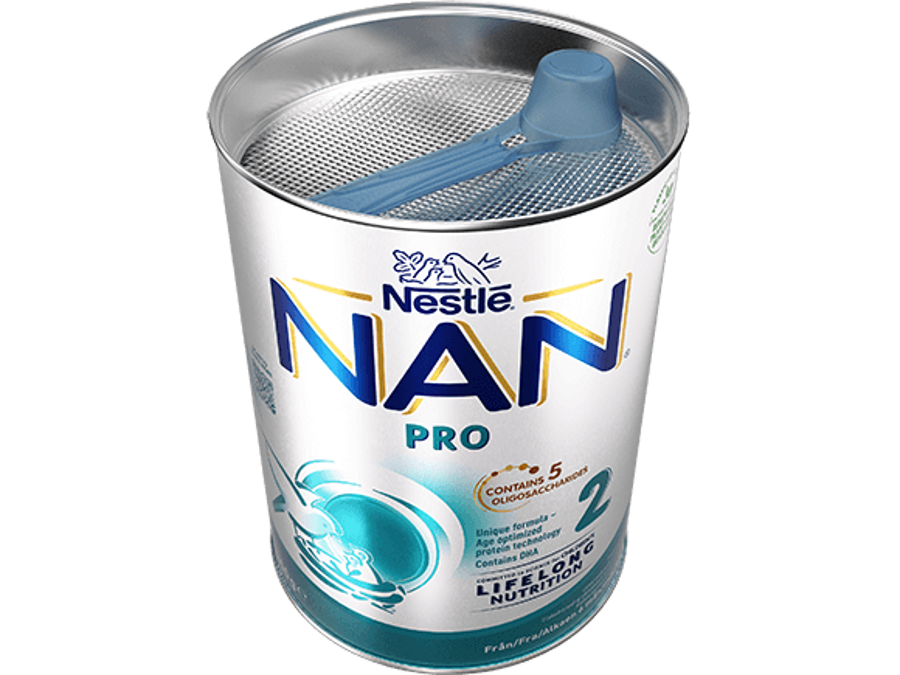 Nestlé NAN PRO 2 pulver 800g dåse 5HMO open 1